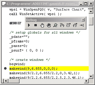 Debugger in GAUSS