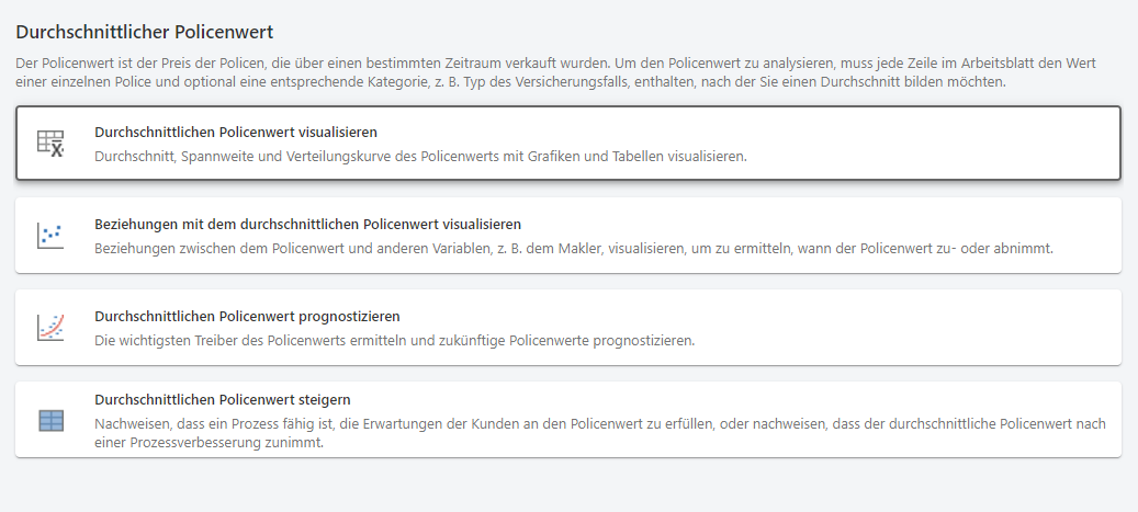 Minitab-Modul Versicherungsbranche: Verständliche Begriffe für Versicherungsexperten