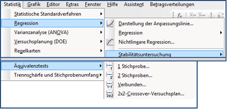 Spezielle Tools in Minitab