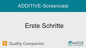 Quality Companion Screencast: Erste Schritte