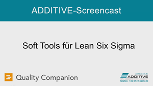 Quality Companion Screencast: Soft Tools für Lean Six Sigma