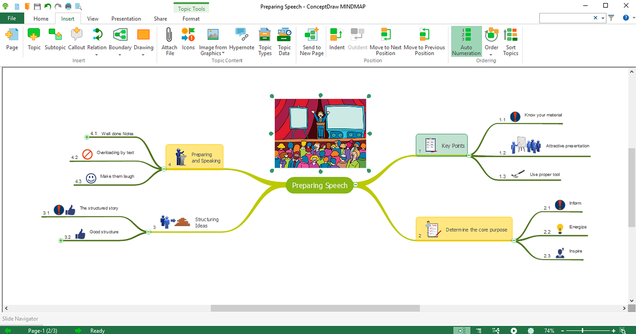 New Design of Topic Handles in ConceptDraw MINDMAP 10