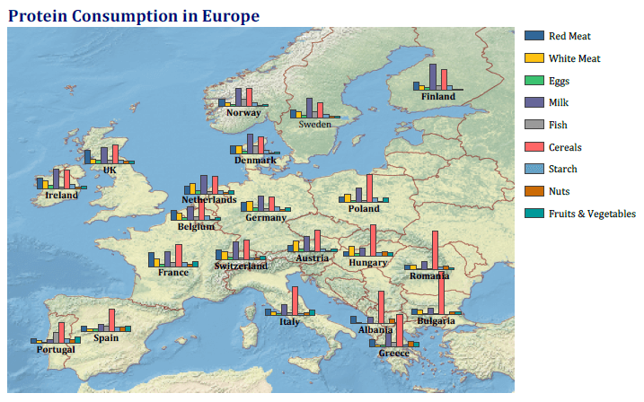 OriginPro 2022b: Plot data as bar or column plots overlaid on a map