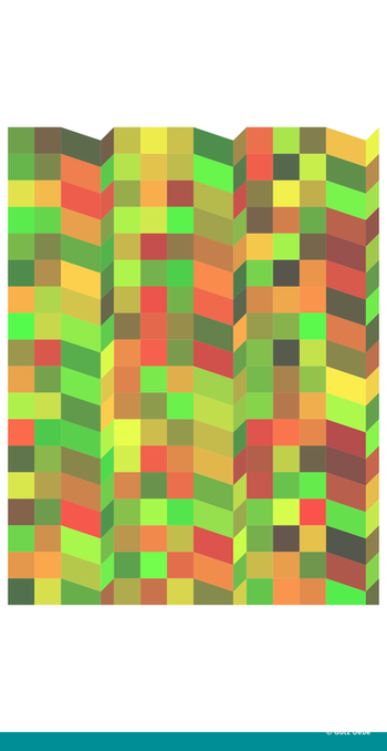 Folge 4: Streifen von Quadraten und Trapezen im Wechsel, ein einfaches Parkett