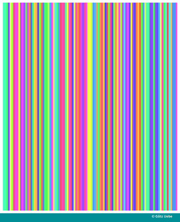 Folge 43: Eine Streifen Simulation,  eine 'ungegenständliche Kunst'-Farb-und Form-Simulation nach ###
