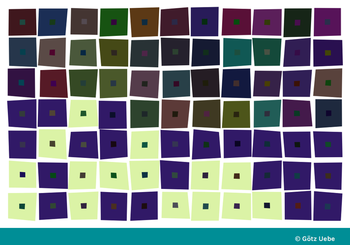 Folge 57: Quadrate in Quadraten, eine 'ungegenständliche Kunst'-Farb-und Form-Simulation