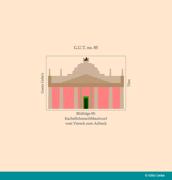 Folge 85: KachelSchema16Maulwurf: Fassung 1 (stochastisch in 0, 0.2, 0.4, 0.6, 0.8, 1.0 - Schritten), ein Parkett aus 'Quadraten', erneut: die Umformung vom Viereck zum Achteck, s.o.14, 84