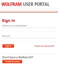 Wolfram User Portal