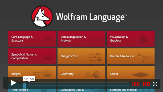 Screenshot Video: Vorstellung der Wolfram Language